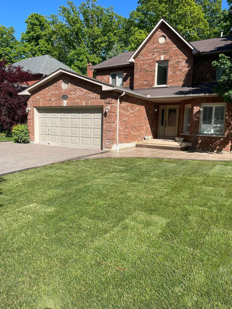 Curb Appeal Upgrade with Exposed Aggregate and Stamped Concrete